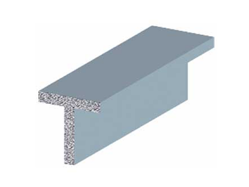 alg-t anodlucido.png Profilo T cm.200 Alluminio Finitura Effetto Argento Lucido mm.20x20x1 | Al.Go - immagine 1